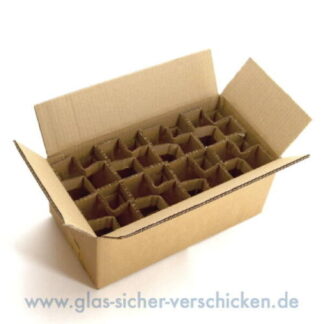Versandkarton für 8 Gläser<br>max. Ø 85mm<br>max. Höhe 95mm