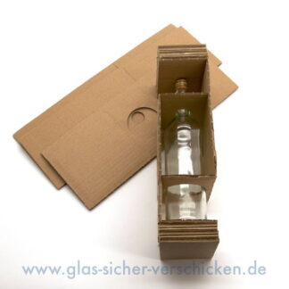 Einlage für Flaschen 0,75l mit 2 Füllelementen