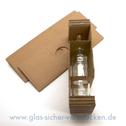 Einlage für Flaschen 0,75l mit 2 Füllelementen