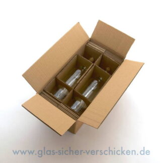 Karton für 2 x 0,75l Flaschen