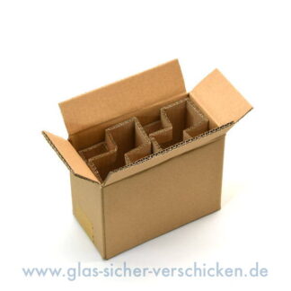 Versandkarton für 2 Gläser <br> max. Ø 85mm <br> max. Höhe 95mm