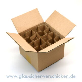 Versandkarton für 4 Glas<br> max. Ø 85mm <br> max. Höhe 95mm
