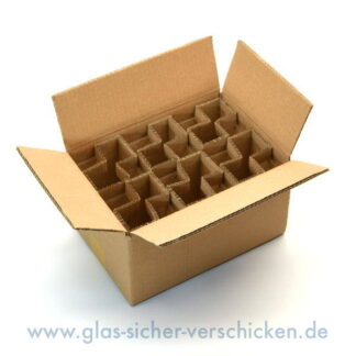 Versandkarton für 6 Gläser<br> max. Ø 85mm<br> max. Höhe 95mm