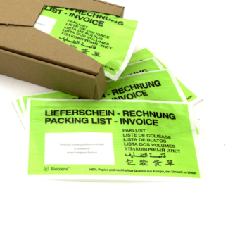 Dokumententasche aus Papier grün