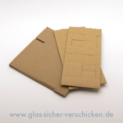 Versandkarton für 4 Gläser <br> max. Ø 85mm <br> max. Höhe 62mm <br> mit Zwischlagen – Bild 2