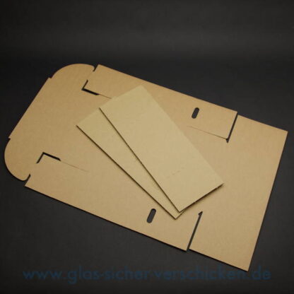 Versandkarton für 2 Gläser <br> max. Ø 85mm <br> max. Höhe 95mm <br> als Klappkarton – Bild 2