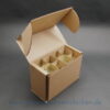 Versandkarton für 2 Gläser <br> max. Ø 85mm <br> max. Höhe 95mm <br> als Klappkarton